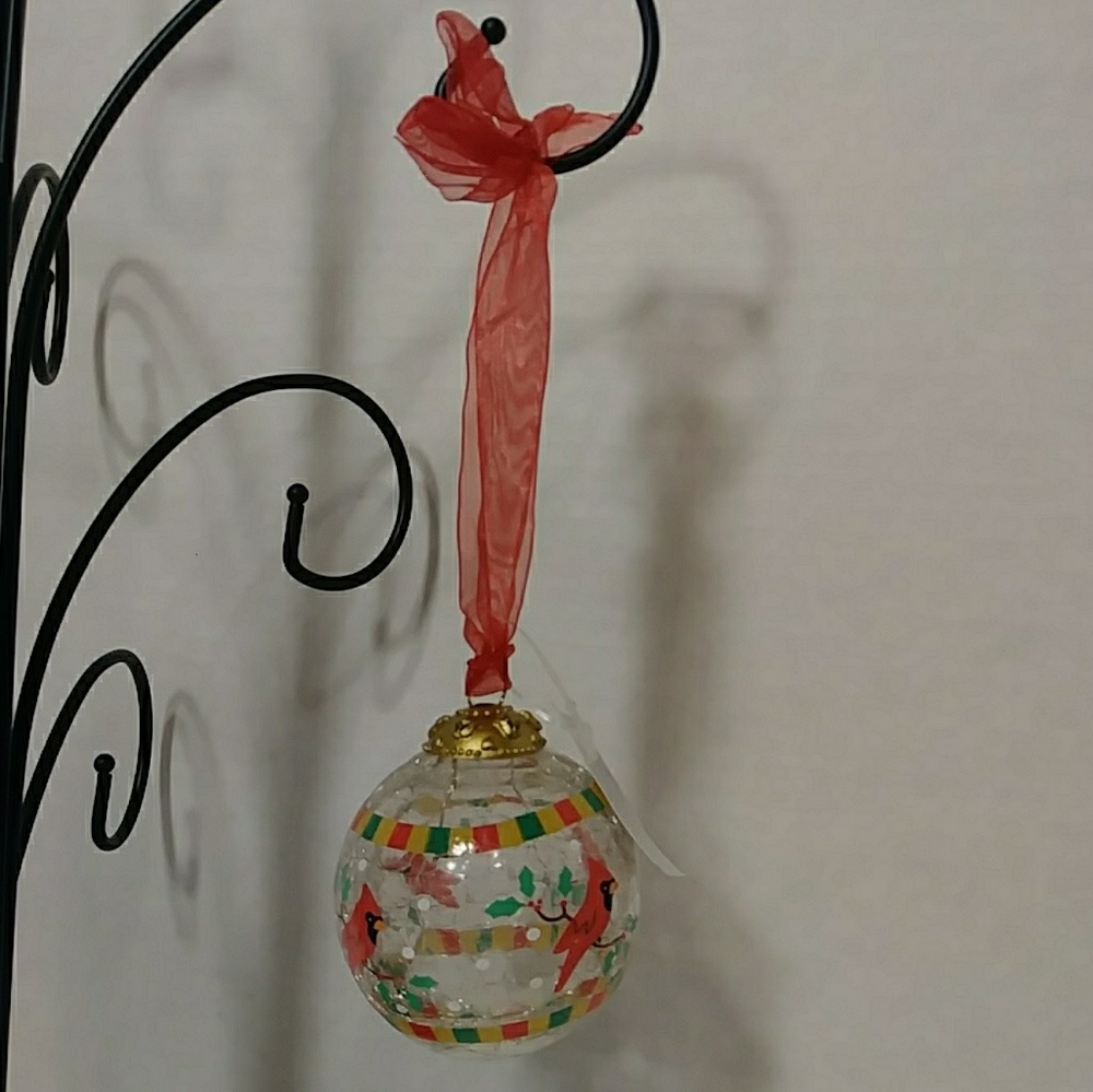 NEW Russ Crackel Glass Christmas Ornament 